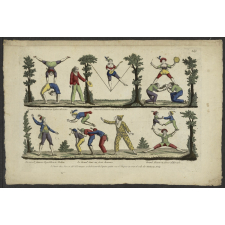 Numéros d'acrobates et d'équilibristes.