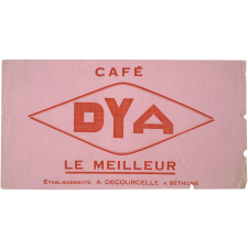 Buvard publicitaire. Café Dya.