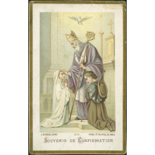 Image religieuse. Souvenir de confirmation.
