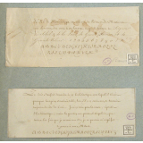 Modèle d'écriture. 
