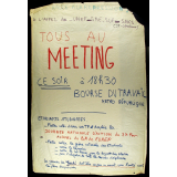 Tous au meeting ce soir.
