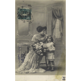 Fillette et sa mère. 