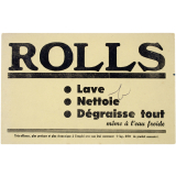 Buvard publicitaire. Rolls.