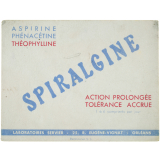 Buvard publicitaire. Spiralgine.