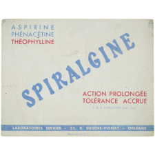 Buvard publicitaire. Spiralgine.