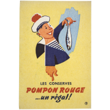 Buvard publicitaire. Les conserves Pompon Rouge.