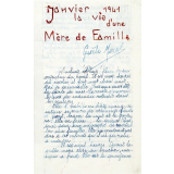 Janvier 1941. La vie d'une mère de famille.