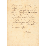 Lettre à sa mère. 