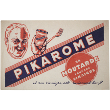 Buvard publicitaire. Moutarde Pikarome.