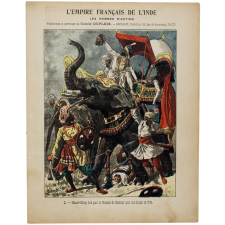 Naser-Sing tué par le Nabab de Canoul qui lui coupe la tête - L'empire français de l'Inde n°3.