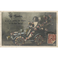 De Pantin, je vous envoie ces fleurs, et un bon baiser.