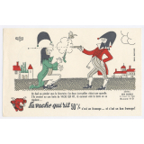 Buvard publicitaire. La vache qui rit. Duel au temps du Directoire. 