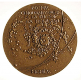 Médaille commémorative du cinquantenaire de la théorie de la relativité d'Einstein. 