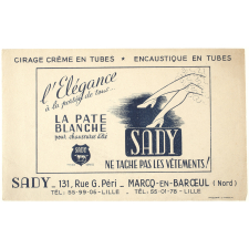 Buvard publicitaire. Sady.