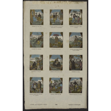 Robinson Crusoé. Planche de l'imagerie de Lille. 