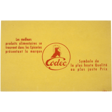 Buvard publicitaire. Codec.
