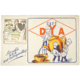 Buvard publicitaire. Café DYA. Image devinette. 
