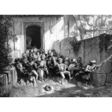 Sortie de l'école (Turquie d'Asie).