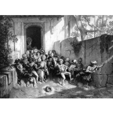 Sortie de l'école (Turquie d'Asie).