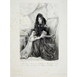 Maintenon (Françoise d'Aubigné, Marquise de) morte en 1719. Anne marie de Bourbon (Mademoiselle de Blois), morte en 1749.
