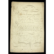 Modèle d'écriture. Il y a de bonnes qualités. 