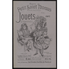 Maison du Petit Saint Thomas, Paris. Jouets, étrennes 1907.
