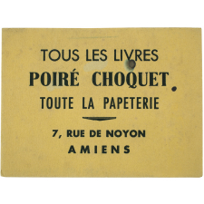 Buvard publicitaire. Poiré Choquet - Amiens.