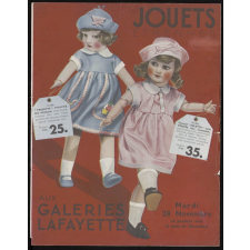 Aux Galeries Lafayette. Jouets, étrennes.