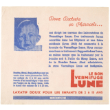 Buvard publicitaire. Le Bon Vermifuge Lune. 