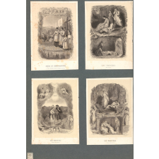 Illustrations d'oeuvres littéraires de François René de Chateaubriand : Génie du christianisme, Les Martyrs et  les Natchez. 