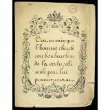 Modèle d'écriture. 