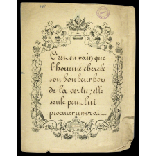 Modèle d'écriture. 
