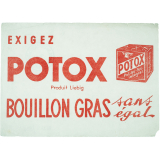 Buvard publicitaire. Potox. Bouillon gras sans égal.