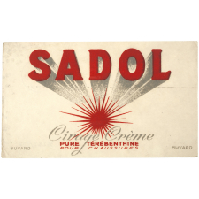 Buvard publicitaire. Sadol. Cirage Crème pure térébenthine.