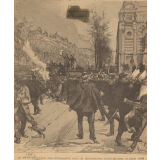La manifestation des étudiants sur le Boulevard Saint-Michel (3 juillet 1893).