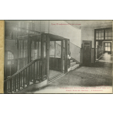 Etablissement Héliothérapique - Fédération générale des Pupilles de l'Ecole publique - Odeillo (Pyrénées-Orientales) - 12 Cartes détachables - Grand Escalier Central - L'Ascenseur.