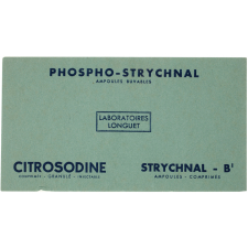 Buvard publicitaire. Phospho-Strychnal.