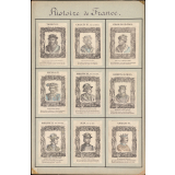 Histoire de France. Portraits des rois de France. 
