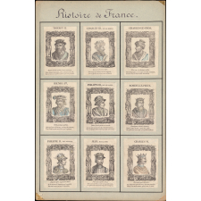 Histoire de France. Portraits des rois de France.