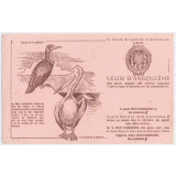 Buvard publicitaire. Cahiers Vélin d'Angoulême. Le pélican et le cormoran.