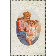 Image religieuse. Vierge à l'enfant.
