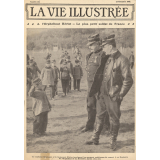 A l'orphelinat Heriot. Le plus petit soldat de France. Le capitaine Boulanger et le lieutenant Olivier inculquent les marques extérieures de respect à un Benjamin de l'Orphelinat de la Boissière, âgé de cinq ans.