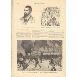 Les manifestations des étudiants. Le café d'Harcourt dans la soirée du 1er juillet. M. Antoine Nuger, mort le 2 juillet. Tentative de barricade au coin de la rue de l'Echaudé.