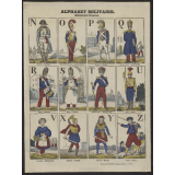 Alphabet militaire. Militarisches alphabet.