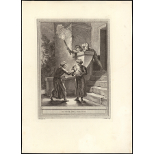 Fable de La Fontaine. Les deux Amis. Fable CLIII.