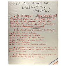 Êtes-vous pour la liberté du travail ?