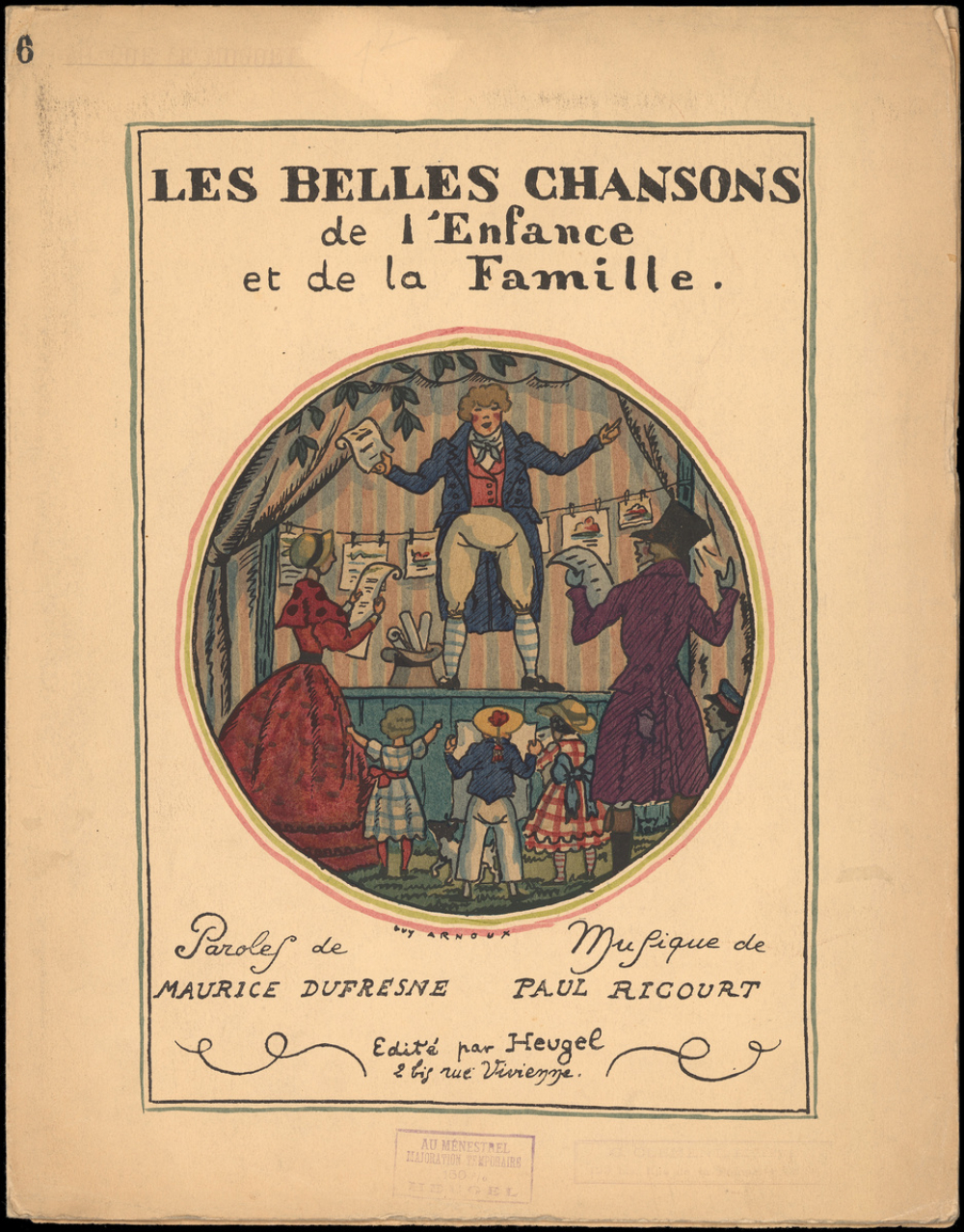 Les Belles Chansons de l'Enfance et de la Famille. Paroles de Maurice Dufresne. Musique de Paul Ricourt.