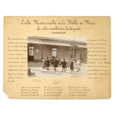 Le jeu du Colin-maillard à la baguette, Ecole maternelle de la Belle de Mai, Marseille.