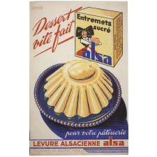 Buvard publicitaire. Entremets sucré Alsa. Dessert vite fait!