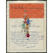 A la balle au mur (une à une).
